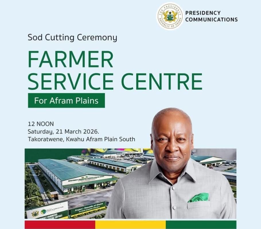 Mahama Launches Farmers’ Service Centre to Transform Ghana Agriculture